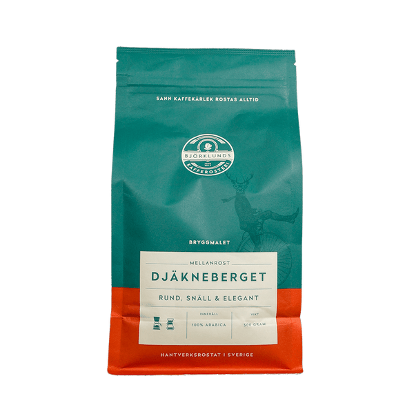Björklunds Kaffe Djäkneberget EKO – Rund, snäll och elegant mellanrost - Barista och Espresso