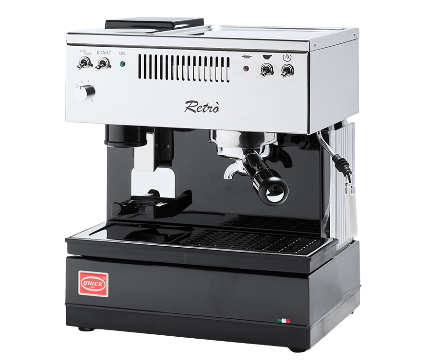 Quick Mill Retrò - Kompakt retro espressomaskin med kvarn - Barista och Espresso