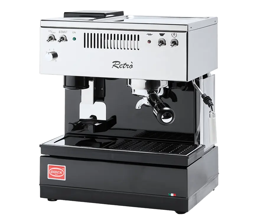 Quick Mill Retrò - Kompaktný retro espresso stroj s mlynčekom - Barista a Espresso