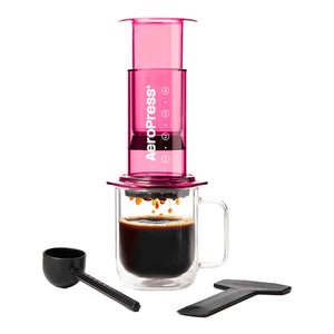 Priehľadný ružový AeroPress
