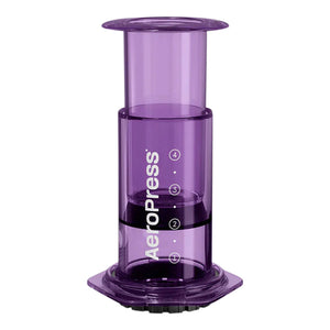 Priehľadný fialový AeroPress