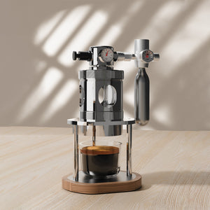 Aleman mikro pneumatický espressomlynček | Pneumaticky poháňaný 58 mm stolný model
