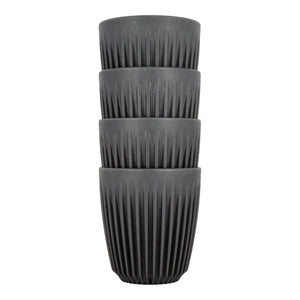 Hrnček 8oz Charcoal 4 ks - Huskee HUSKEE