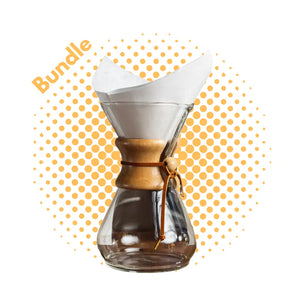 Chemex 6 ŠÁLKOV + 100 filtrov ESPRESSO VÝBAVA