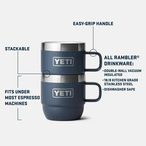 Rambler skladateľný pohár 177 ml 2 ks - biely YETI