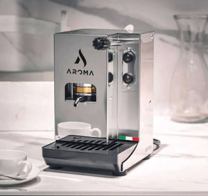 Aroma Plus Silver – Prémiový taliansky E.S.E Pod Espresso kávovar - Barista a Espresso