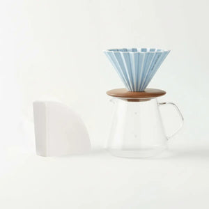 Japonská sada na ručné prípravy - Origami dripper + balenie 100 filtrov - Barista a Espresso