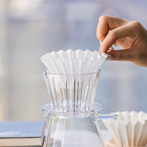 Timemore Crystal Eye B75 Plast Dripper - Genomskinlig - Barista och Espresso